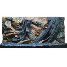 Akvarijné 3D pozadie 100x50cm KOREŇ