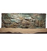 Akvarjiné 3D pozadie 100x60cm SKALA