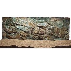Akvarijné 3D pozadie 120x50cm SKALA