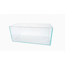 Akvárium 80x40x40cm, 128 litrov, 8mm sklo OPTIWHITE LEŠTENÉ HRANY